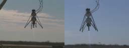 Methane engine hover test pyro hover
