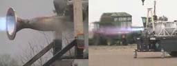 Methane engine sled test run 1